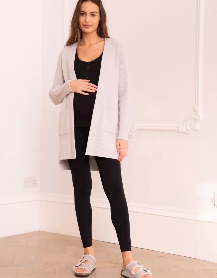 Seraphine Cardigan en maille en mélange de viscose avec poches plaquées | < Pulls | Loungewear