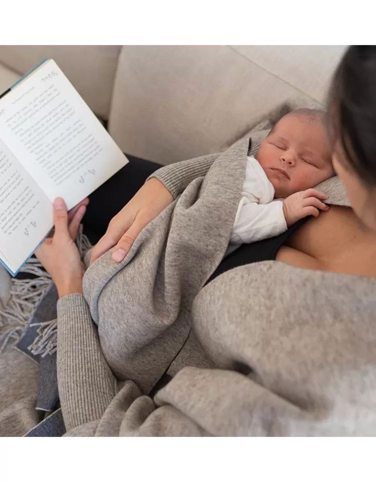 Seraphine Châle grossesse et allaitement Luxe bicolore | < Cadeau Bébé | Vêtements d'allaitement
