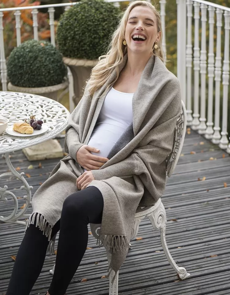 Seraphine Châle grossesse et allaitement Luxe bicolore | < Cadeau Bébé | Vêtements d'allaitement