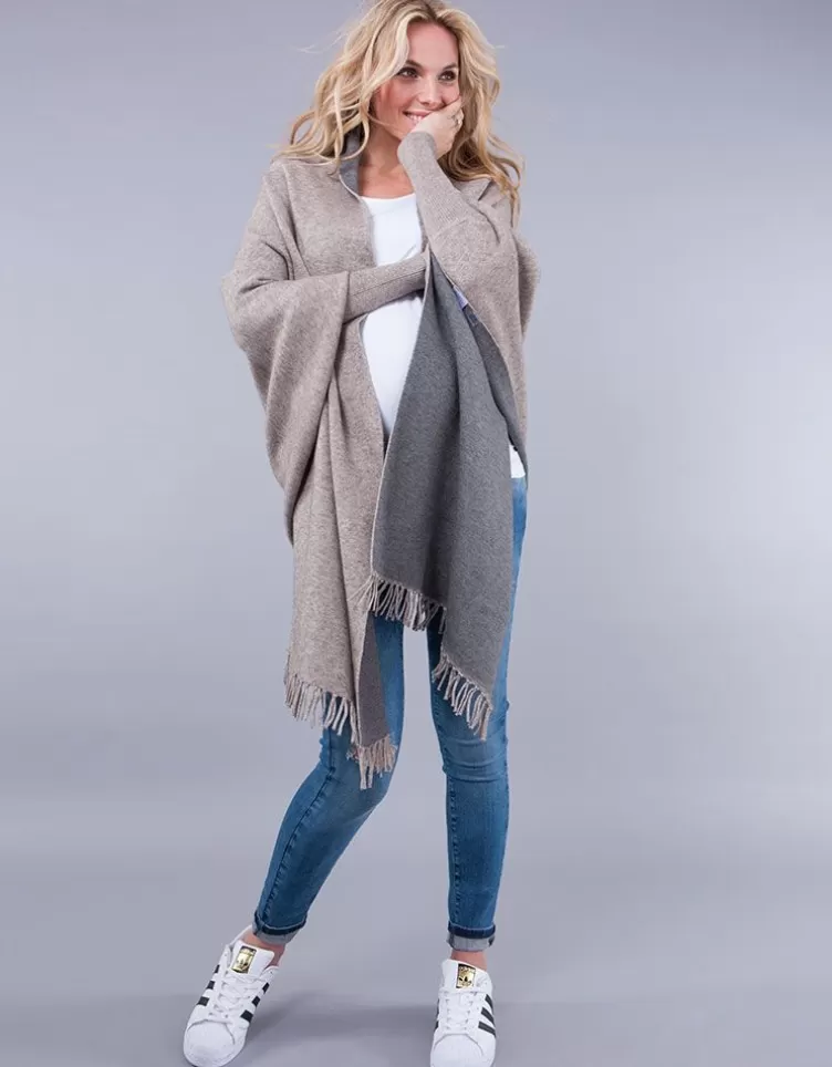 Seraphine Châle grossesse et allaitement Luxe bicolore | < Cadeau Bébé | Vêtements d'allaitement