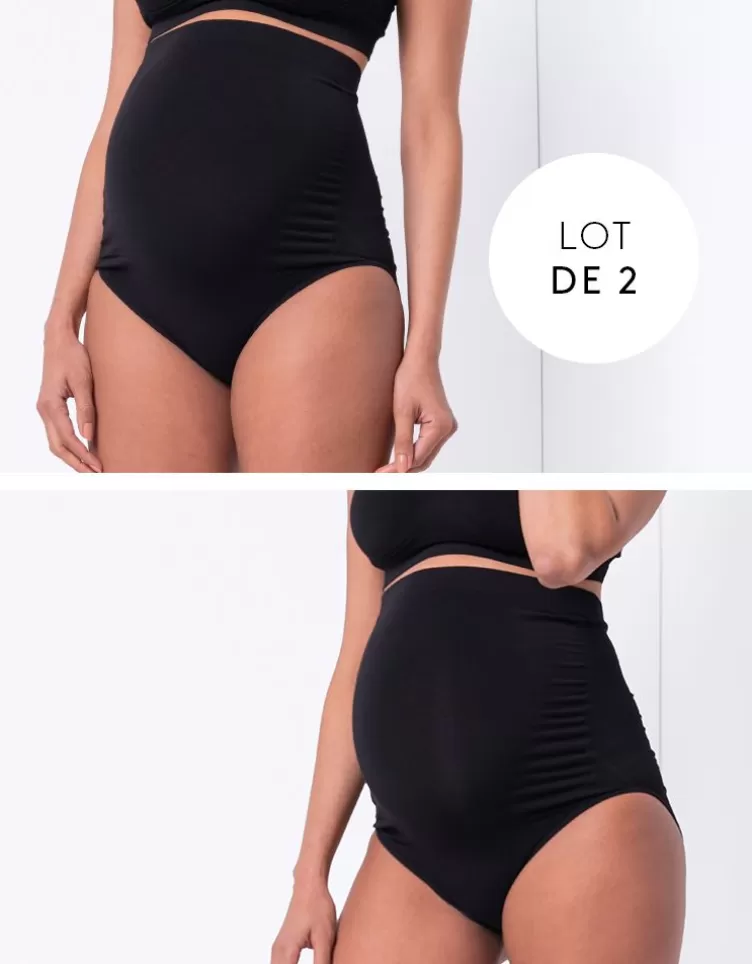 Seraphine Culotte grossesse taille haute en bambou – Lot de 2 | < Lingerie et gaines | Lingerie et Vêtements Moulants
