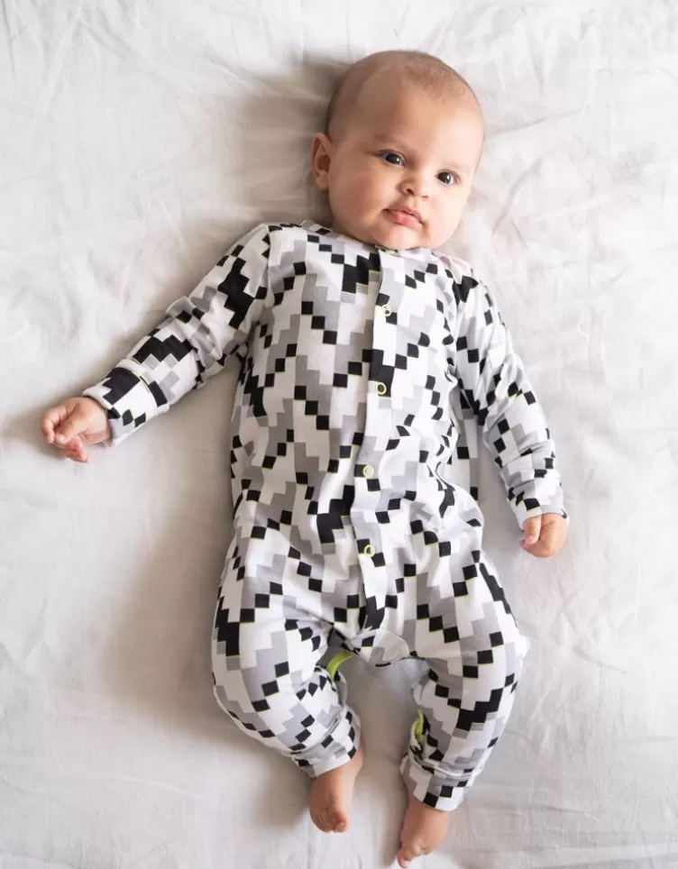 Seraphine Dors-bien en coton bio à fermeture facile et bavoir | < CARIPOD™ | Cadeau Bébé