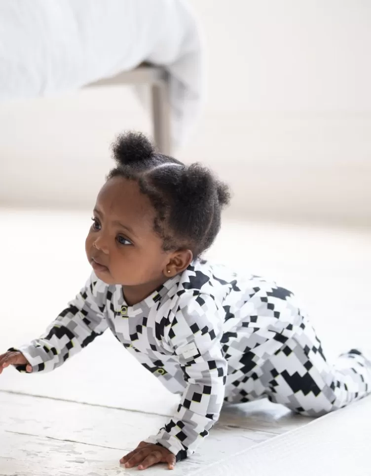 Seraphine Dors-bien en coton bio à fermeture facile et bavoir | < CARIPOD™ | Cadeau Bébé