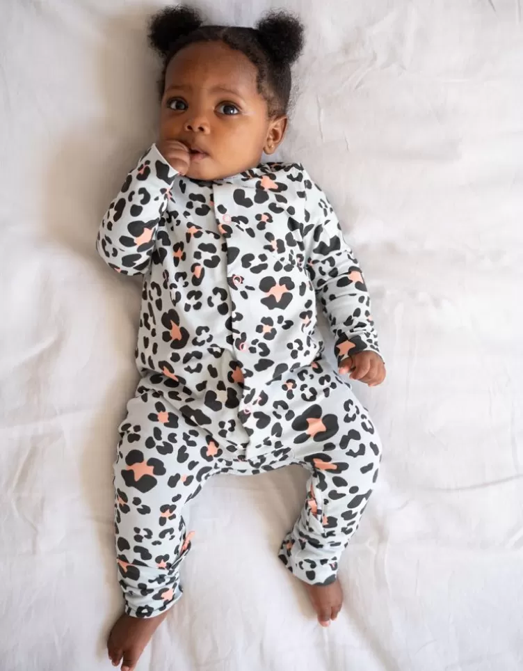 Seraphine Dors-bien en coton bio à fermeture facile et bavoir | < CARIPOD™ | Cadeau Bébé