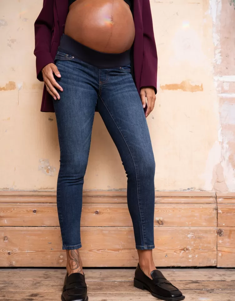 Seraphine Jean grossesse moulant avec bandeau sous le ventre bio | < Pantalons et jupes | Jeans