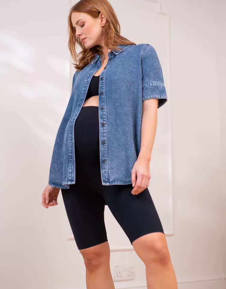 Seraphine Leggings de grossesse coupe short cycliste au-dessus du ventre | < Leggings et collants | Shorts