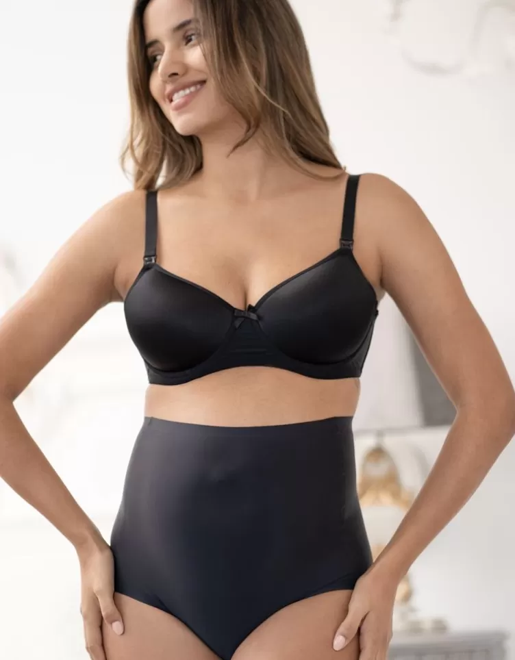 Seraphine Lot de 2 culottes hautes grossesse sans-démarcation – Noir | < Vêtements d'allaitement | Lingerie et gaines