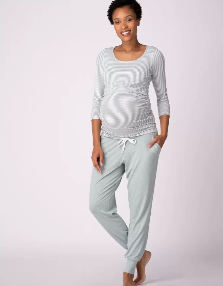Seraphine Pantalon de repos de maternité - Marine et sauge - Lot de deux | < Vêtements d'allaitement | Loungewear