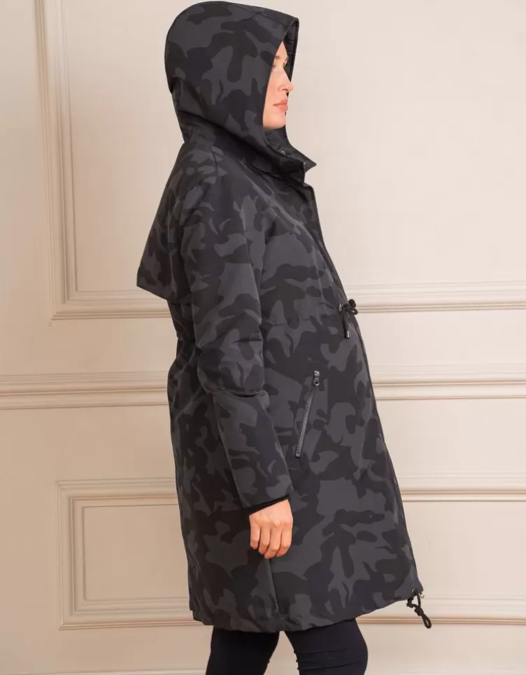 Seraphine Parka de grossesse et de portage camouflage 3 en 1 | < Manteaux et vestes