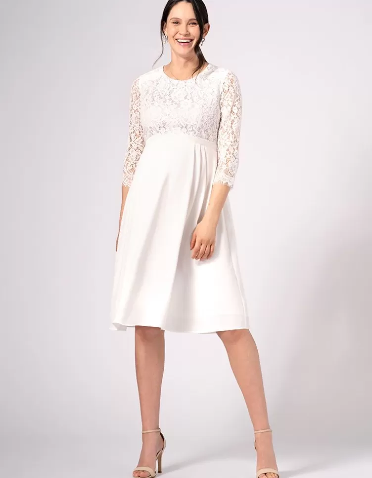Seraphine Robe de mariée grossesse et allaitement en dentelle ivoire | < Vêtements d'allaitement | Robes