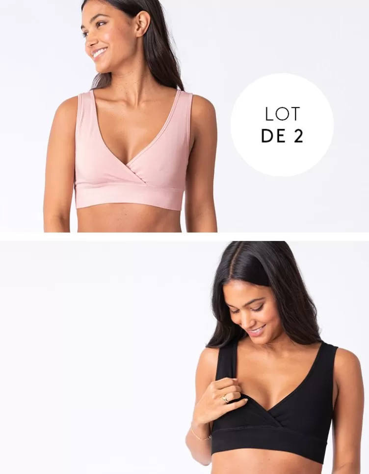 Seraphine Soutien-gorge de nuit grossesse et allaitement – Lot de 2 | < Vêtements d'allaitement | Soutien-gorge d'allaitement et Lingerie