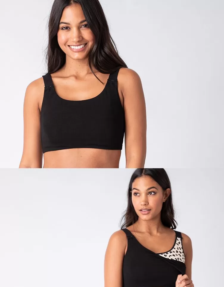 Seraphine Soutien-gorge grossesse et allaitement éveil sensoriel – Noir | < Vêtements d'allaitement | Soutien-gorge d'allaitement et Lingerie