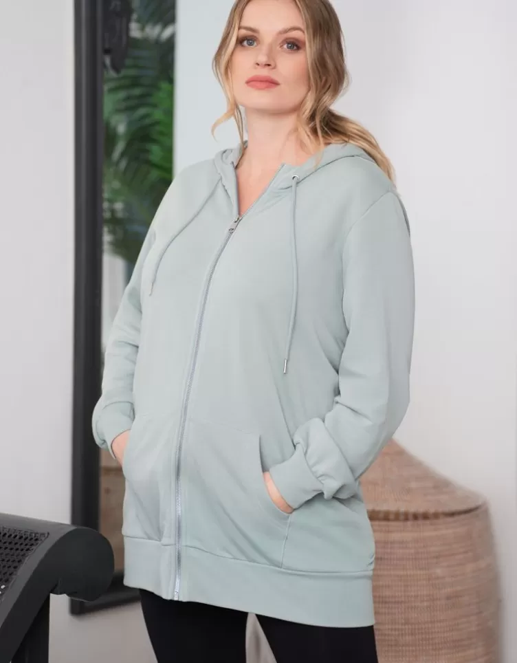 Seraphine Sweat à capuche grossesse et portage Curve 3 en 1 | < Manteaux et vestes