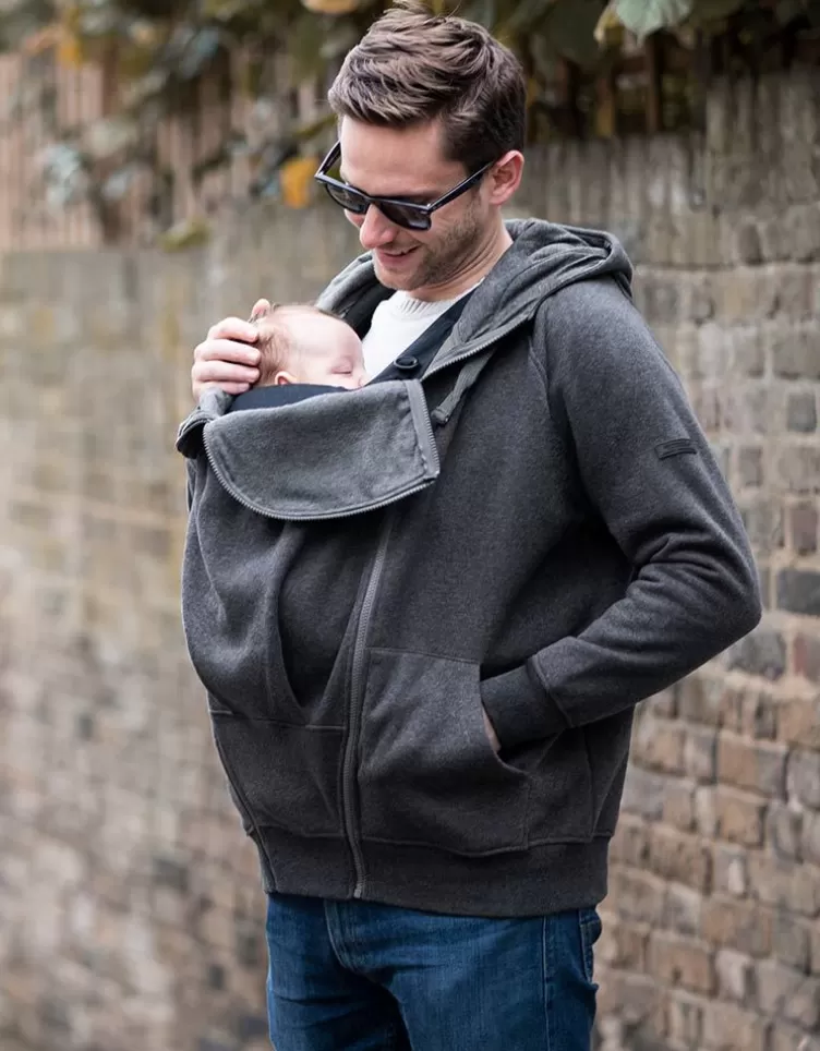 Seraphine Sweat à capuche zippé 3 en 1 pour homme – Gris | <Homme CARIPOD™ | Hommes