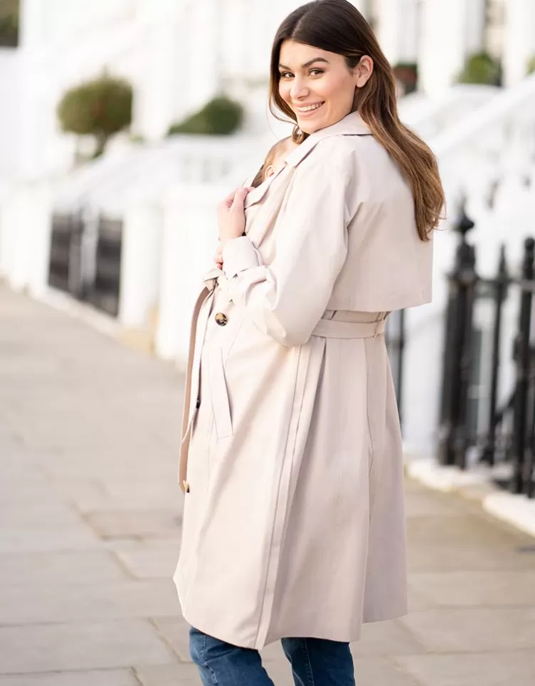 Seraphine Trench-coat de maternité et de portage 3 en 1 | < Manteaux et Portage | Vêtements de Portage