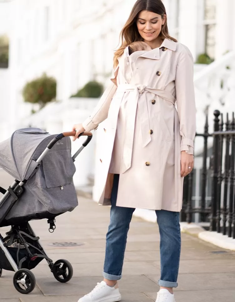 Seraphine Trench-coat de maternité et de portage 3 en 1 | < Manteaux et Portage | Vêtements de Portage